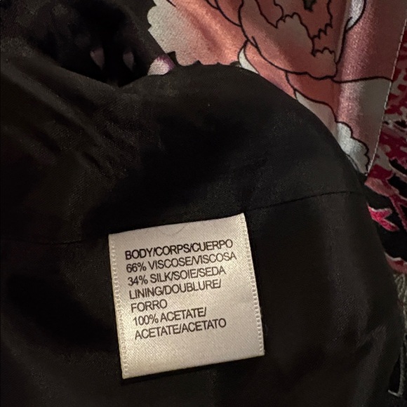 JS Collection Floral Black Jacket - Picture 10 of 11